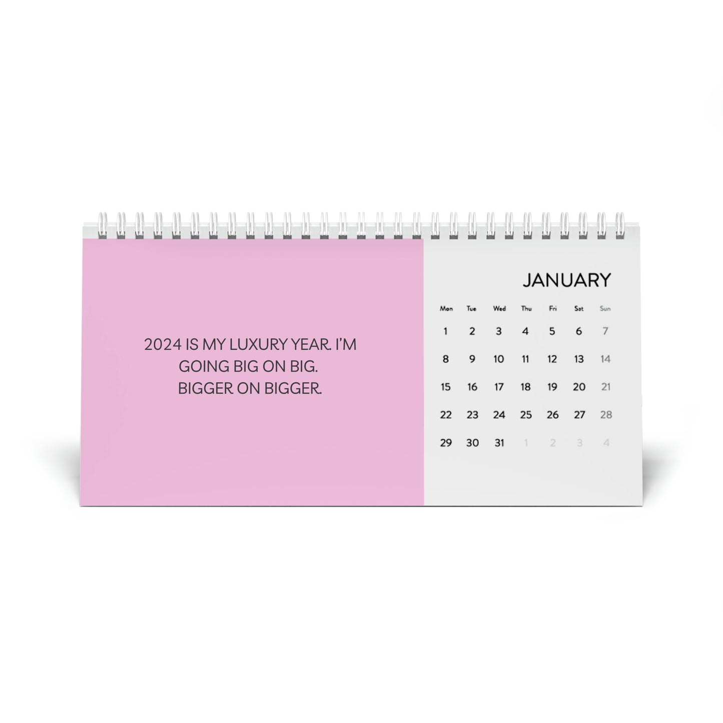 2024 DESK CALENDAR WITH AFFIRMATIONS & MOTIVATIONAL QUOTES